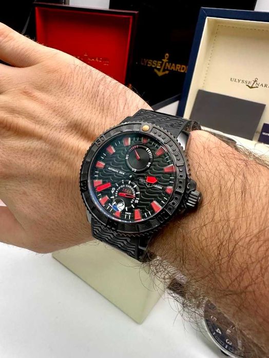 ulysse nardin maximarine черно червено