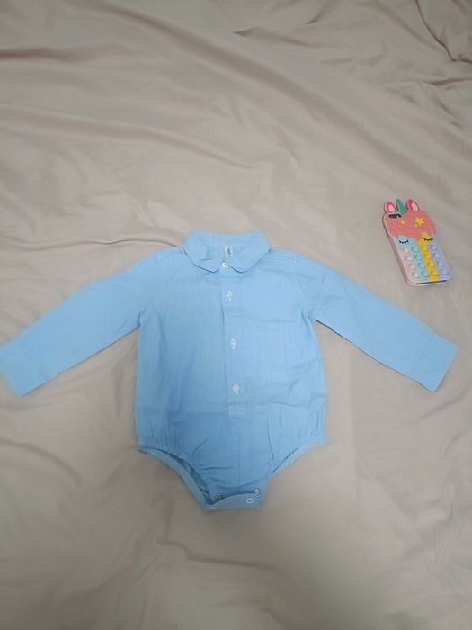 Set băiețel 2 body+blugi/ 6 luni