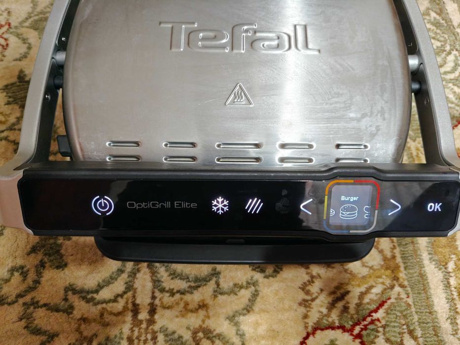 Gratar electric Tefal OptiGrill Elite GC750D30, 12 programe, 2000 W