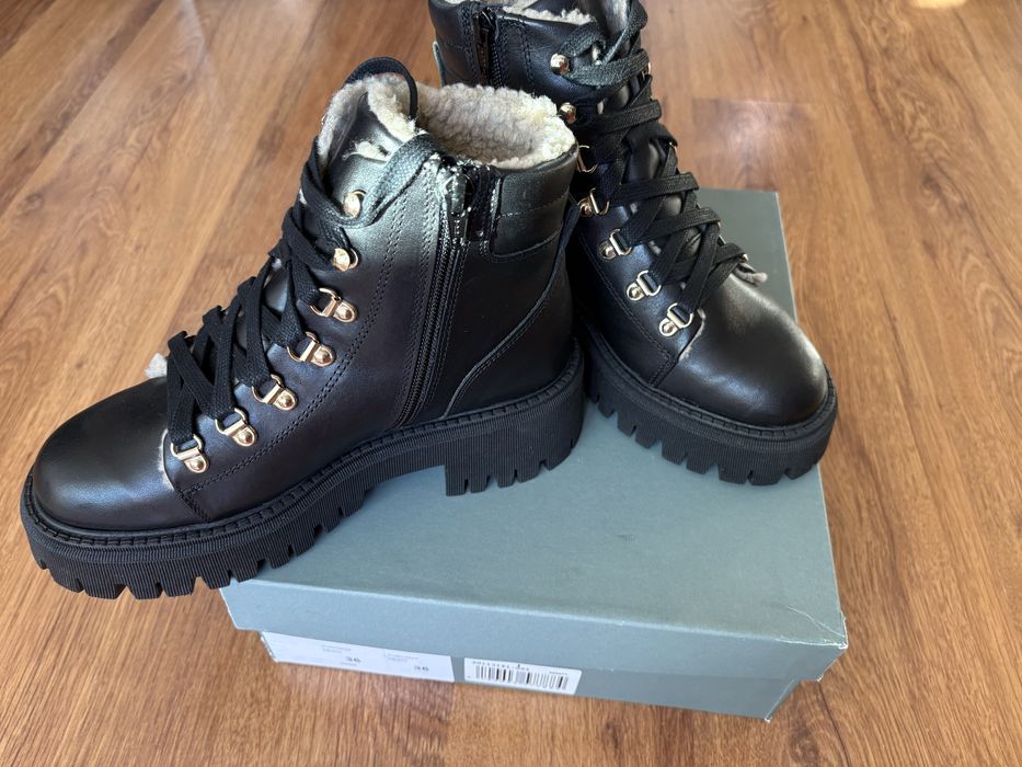 Нови!!! Боти естествена кожа 36 номер Lamica