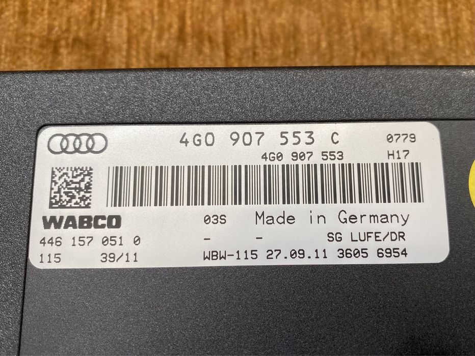 Modul suspensie Audi A6 A7 A8 : 4G0907553C