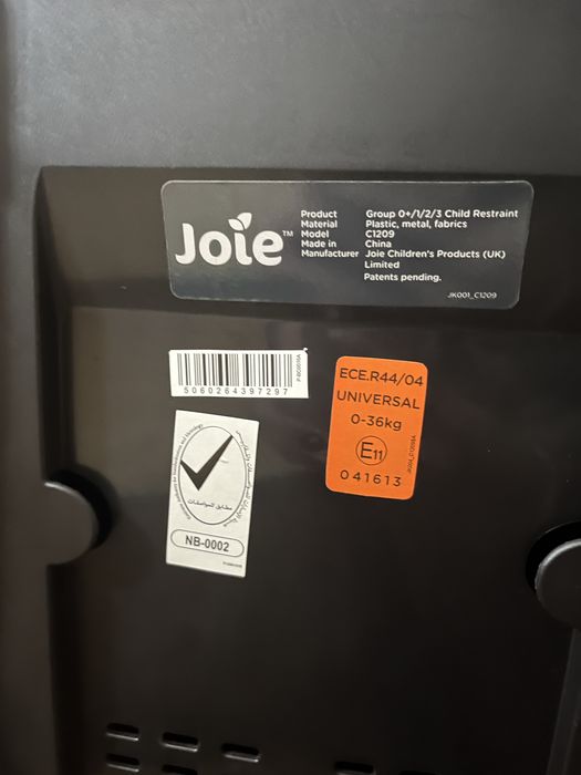 Scaun auto Joie 0-36 kg