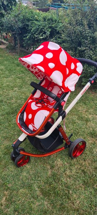 Carucior 2 in 1, Cosatto Giggle Red bubbles Landou si Sport