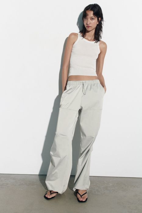 Сатенен панталон Zara