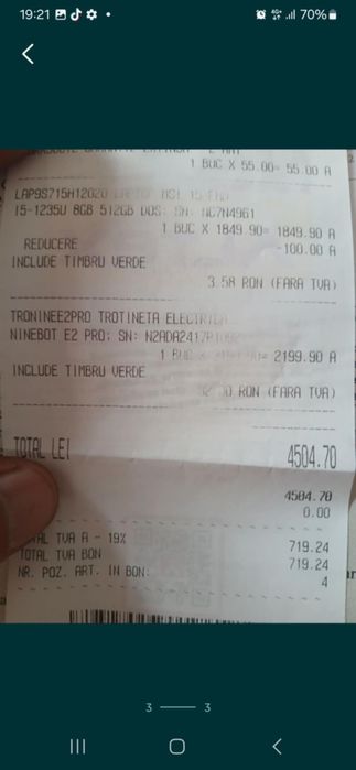 Trotineta noua schimb cu iphone