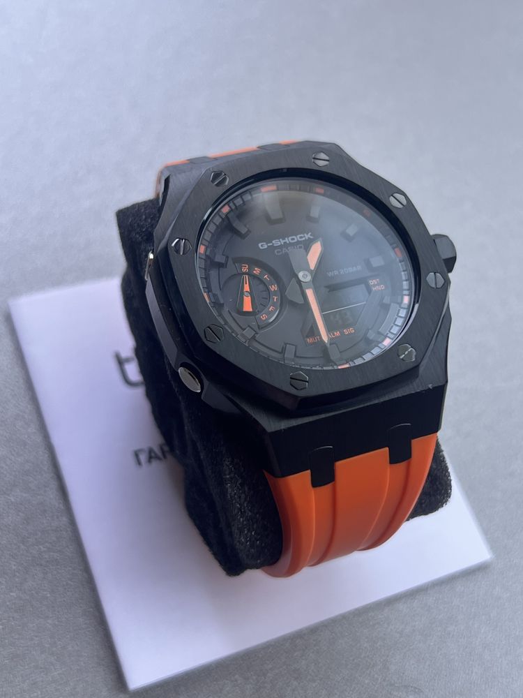 Casioak / Casio G-Shock GA-2100 Mod Orange/Black