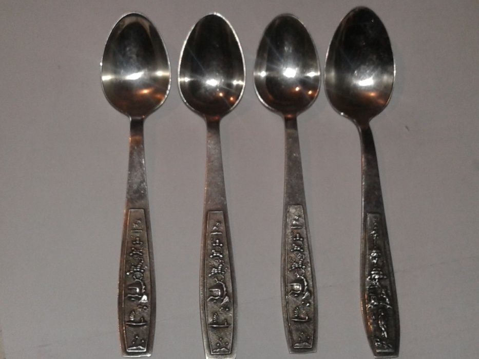 Серебро на зубок. Чайная или кофейная ложки.  Советский Вьетнам