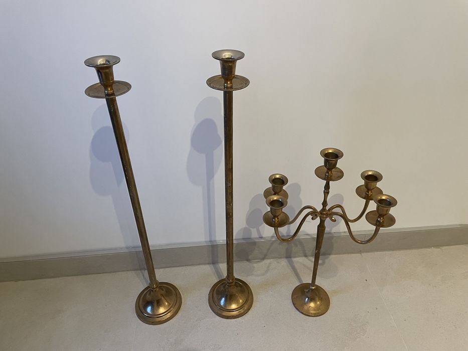 Suport lumanare culoare auriu