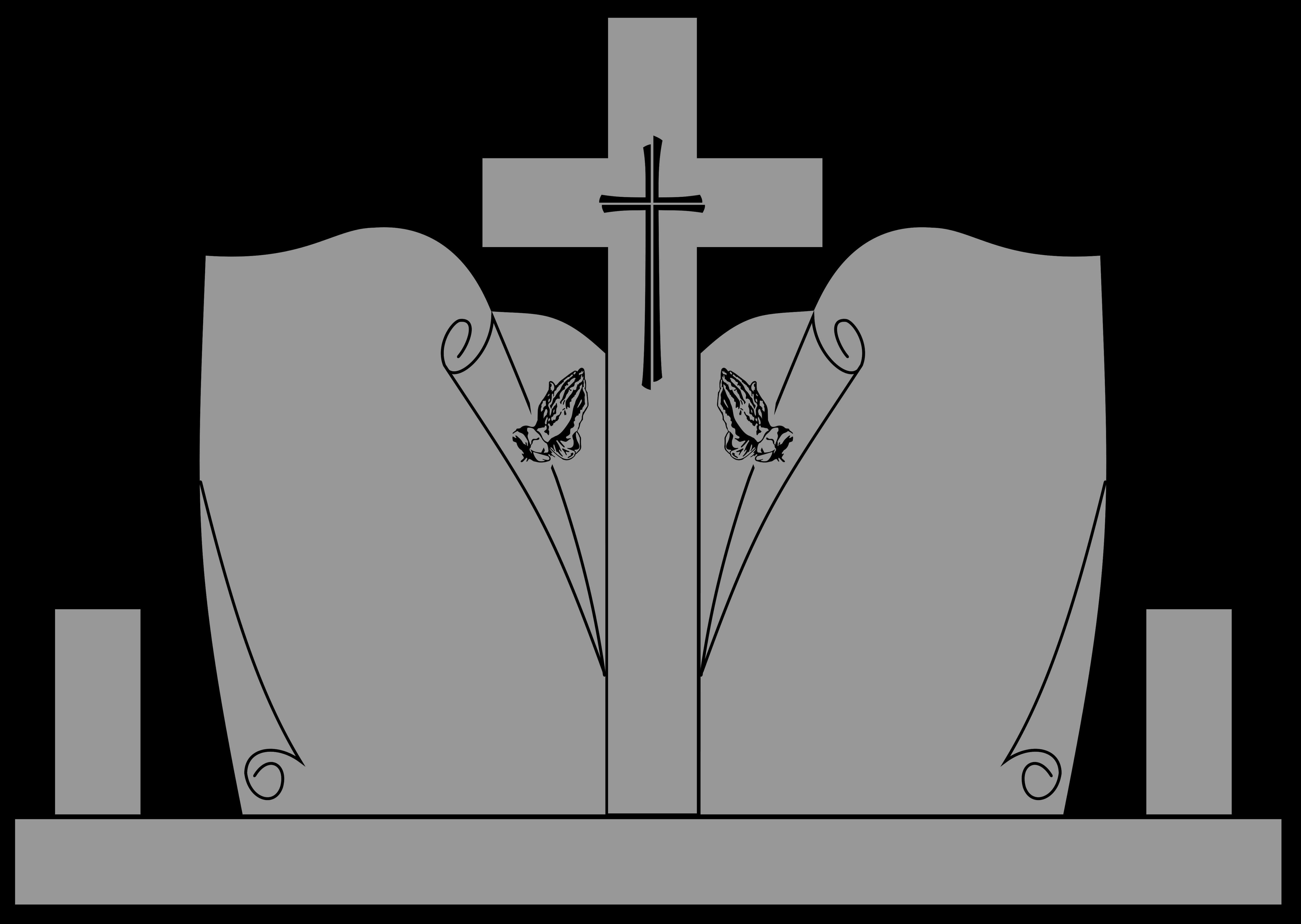 Monumente funerare , cruci