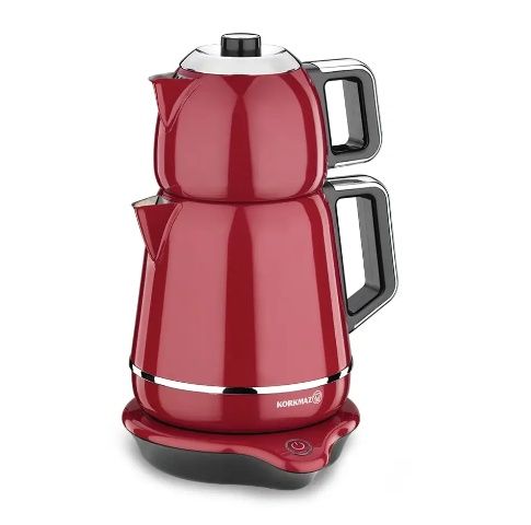 Электрический чайник + чайный набор Korkmaz Demiks (A332-01) красный