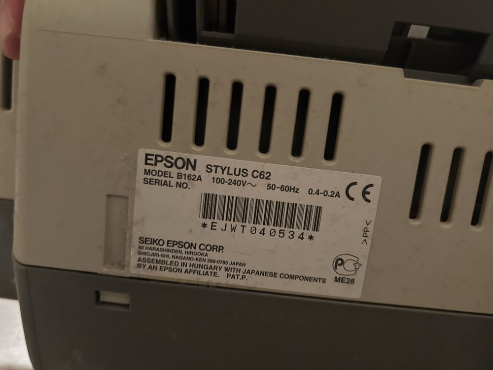 Принтер Епсон stylus C62