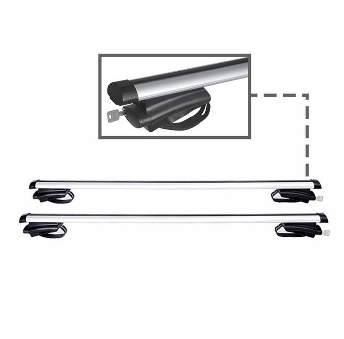 Set Bare portbagaj transversale universale din aluminiu 130cm