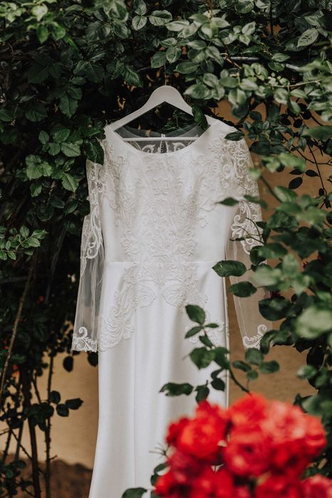 Rochie de mireasa / Culoare ivory / Forma A+Sirena