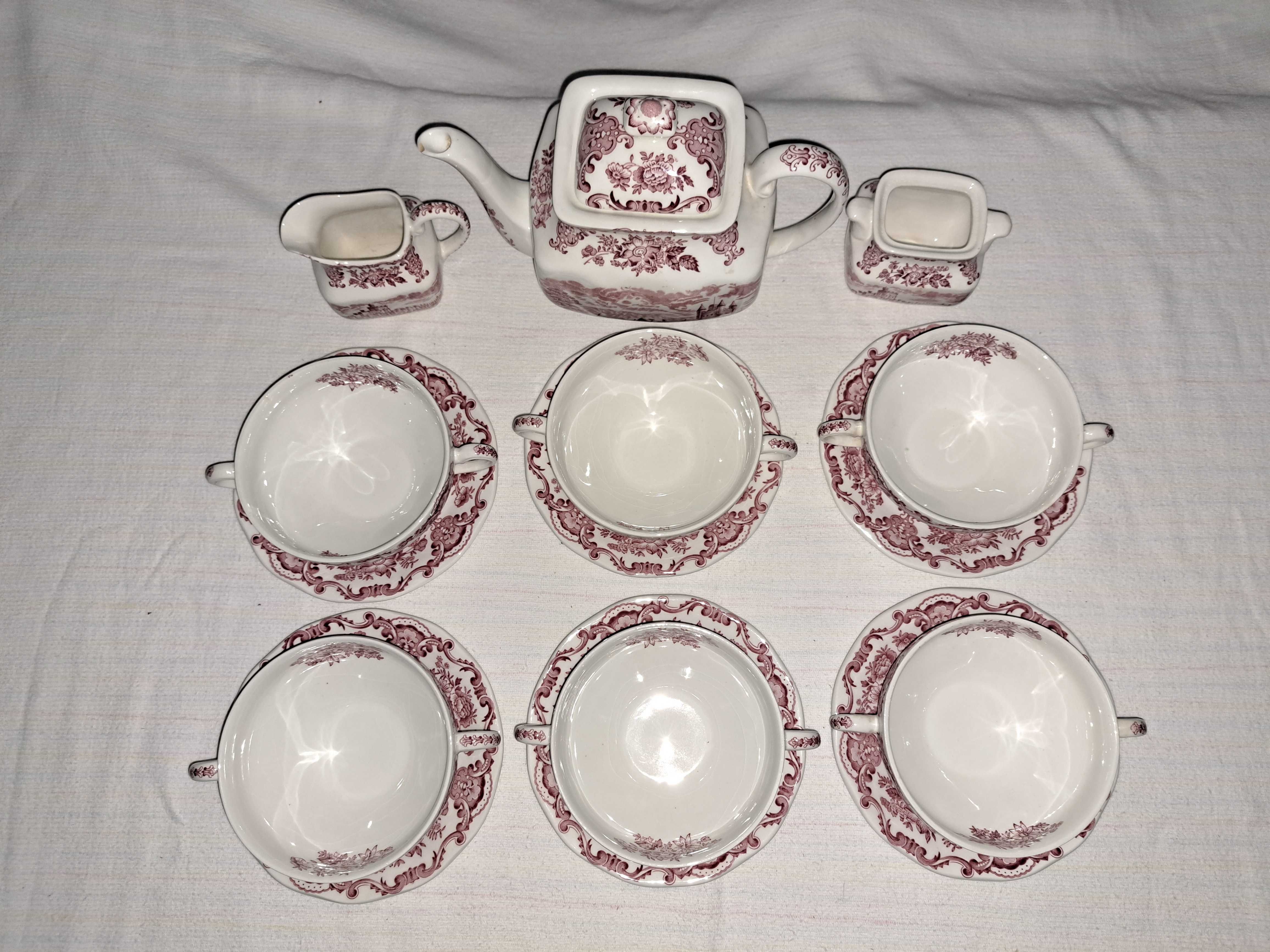 set cesti portelan englezesc Royal Homes of Britain 6 persoane