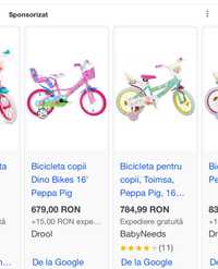 Bicicleta Peppa 12”