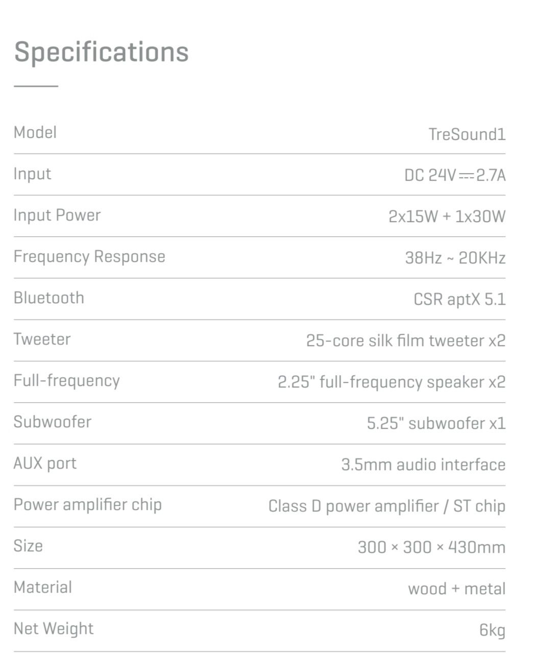 Boxa Bluetooth 3 căi HiFi  38 Hz-20 000 Hz