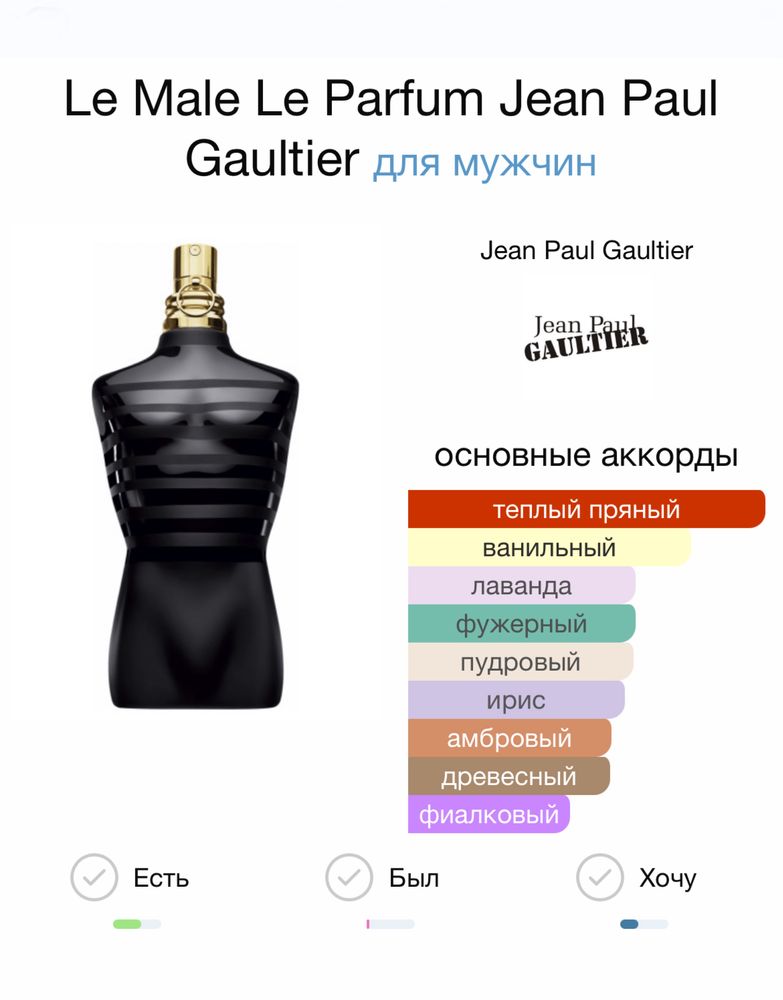 Парфюм Jean paul gaultier le male le parfum