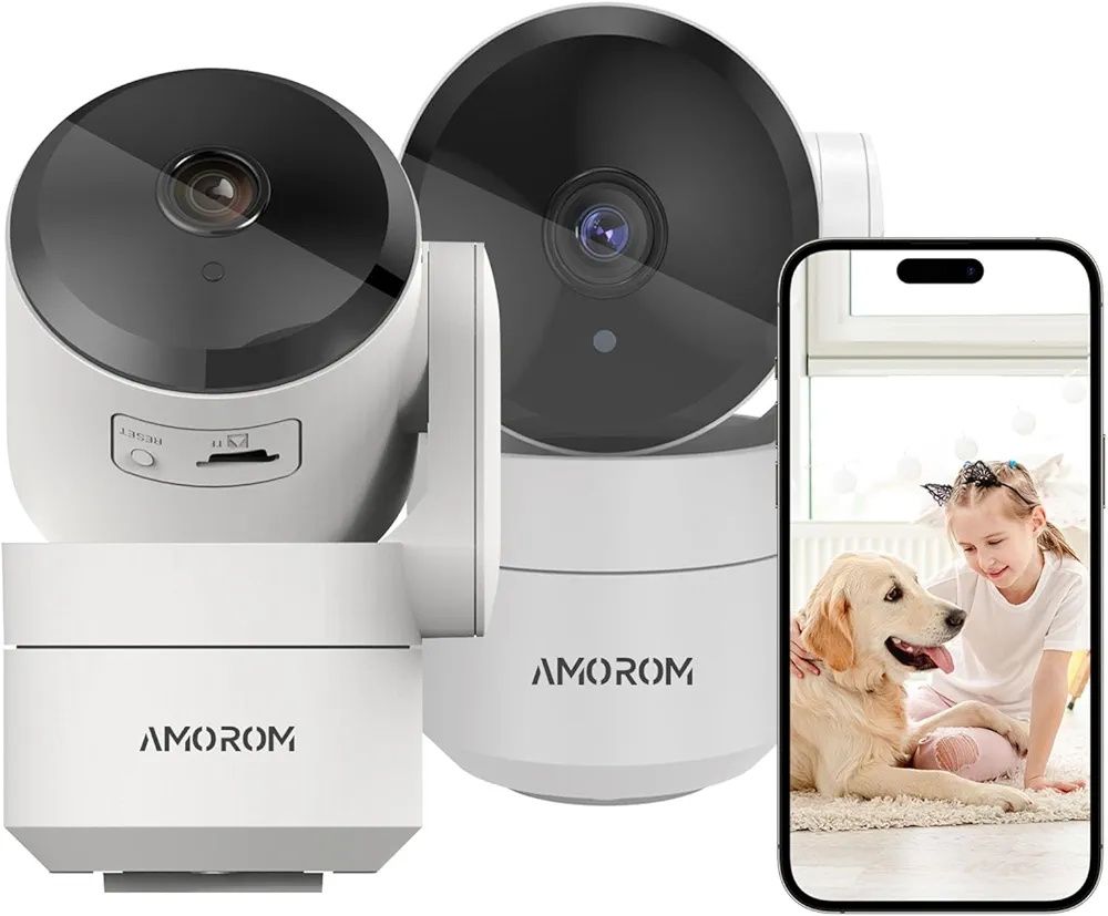 Camera de supraveghere AMOROM, Wi-Fi, HD, Motion Alert - doar Brasov