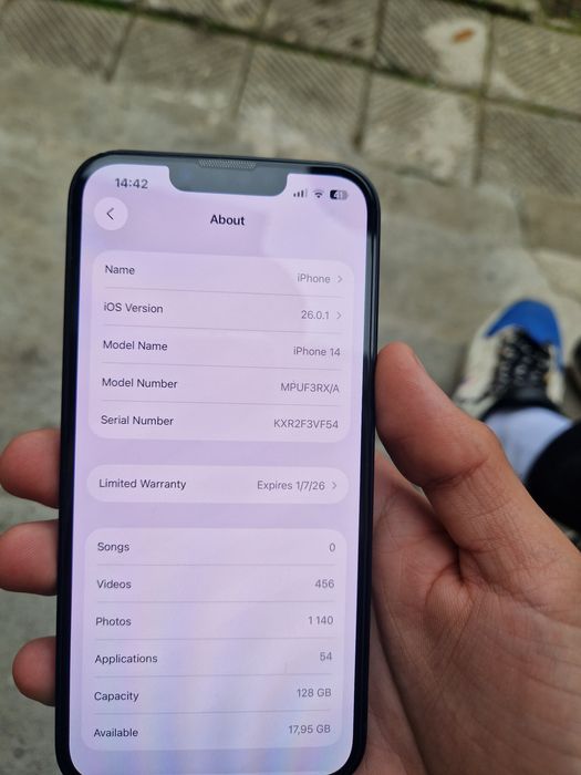 Iphone 14 КАТО НОВ! Възможен Бартер за по голям клас айфон