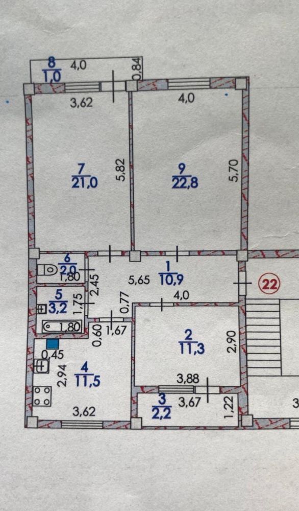 Продается 3-х комн. квартира в новом районе Атырау