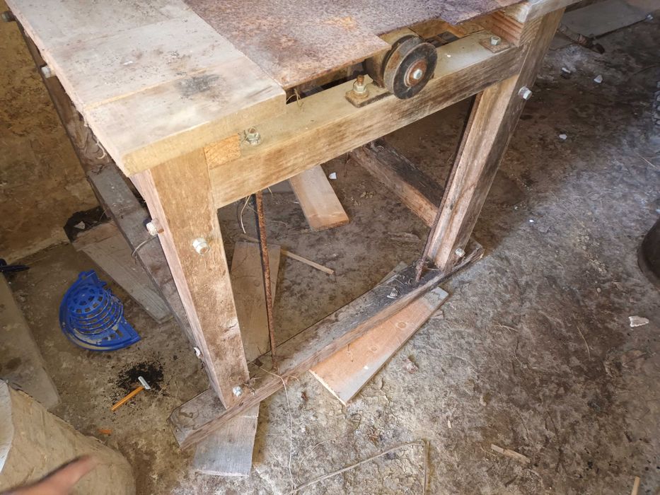 Masa circula + motor 3 faze