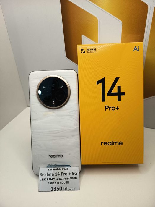 Realme 14 Pro Plus 5G 12GB RAM/512GB/Pearl White/Cutie/ca NOU! ID9153