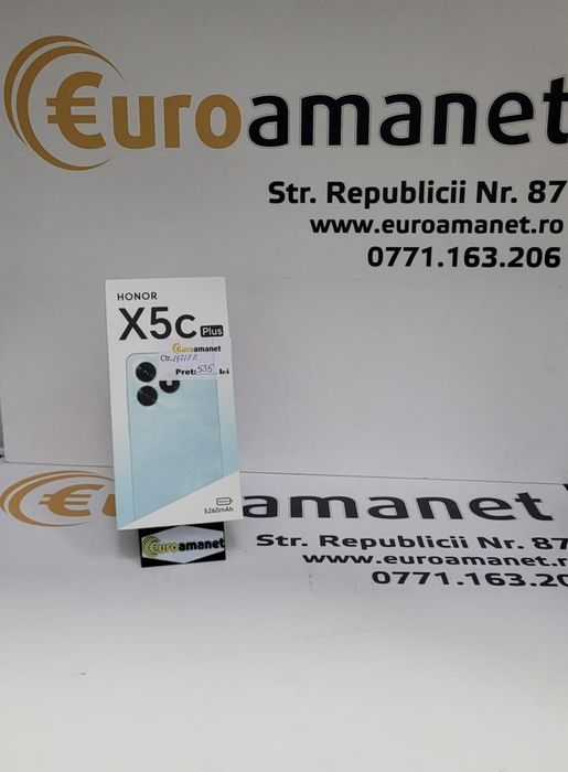 Telefon mobil Honor X5c Plus, 4GB RAM, 128GB, Midnight Black -G-