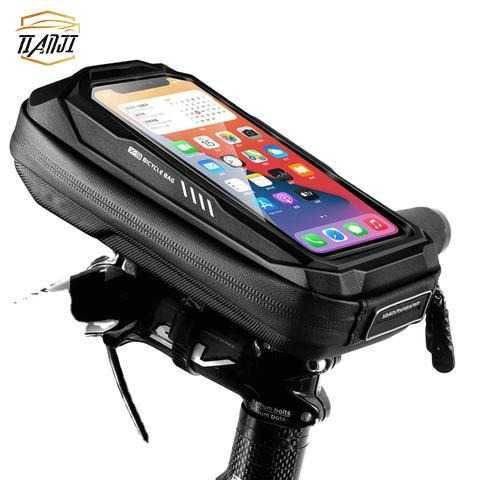 Suport telefon ghidon bicicleta quick release , waterproof geanta EVA