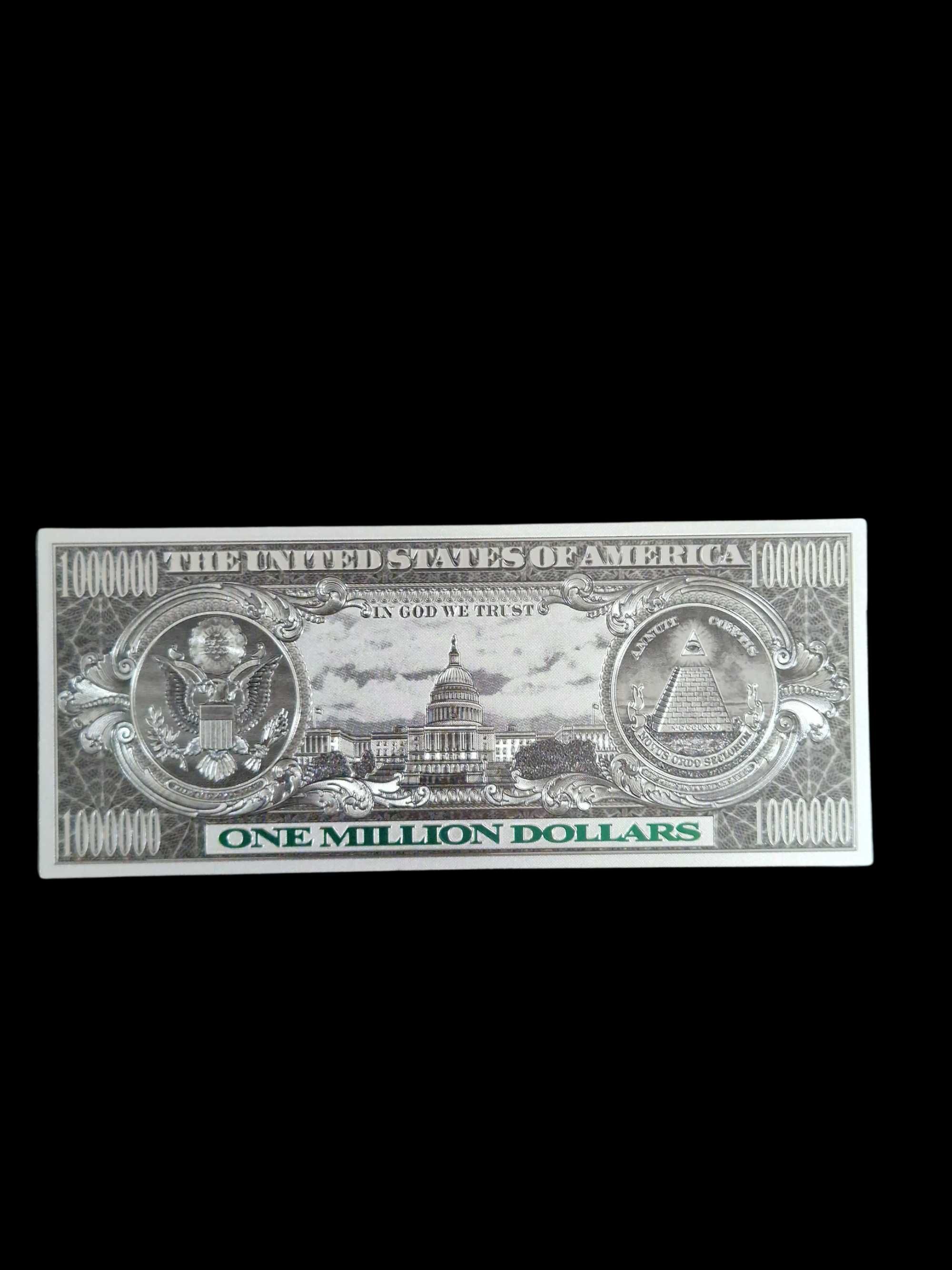 Bancnota colectie cadou decorativa 1.000.000 Dolari SUA Silver Edition