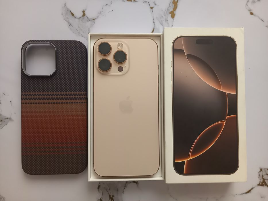 iPhone 16 pro max desert titanium