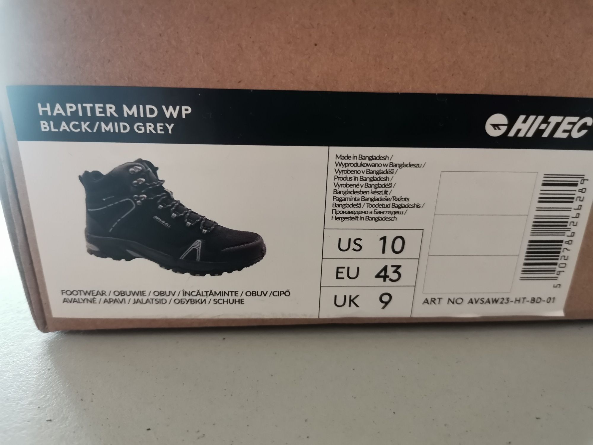 Мъжки обувки боти Hi-Tec Hapiter Mid WaterProof
 43 номер