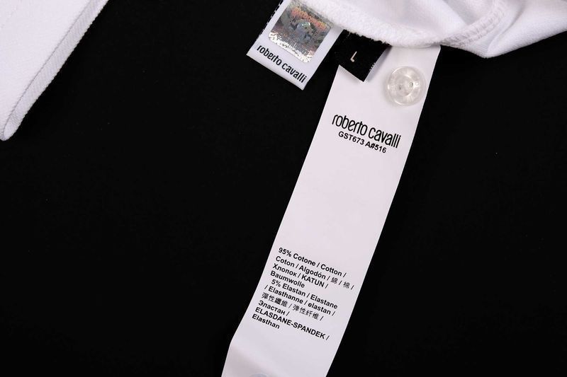 ПРОМО Roberto Cavalli-M и XL размер-оригинална бяла поло тениска