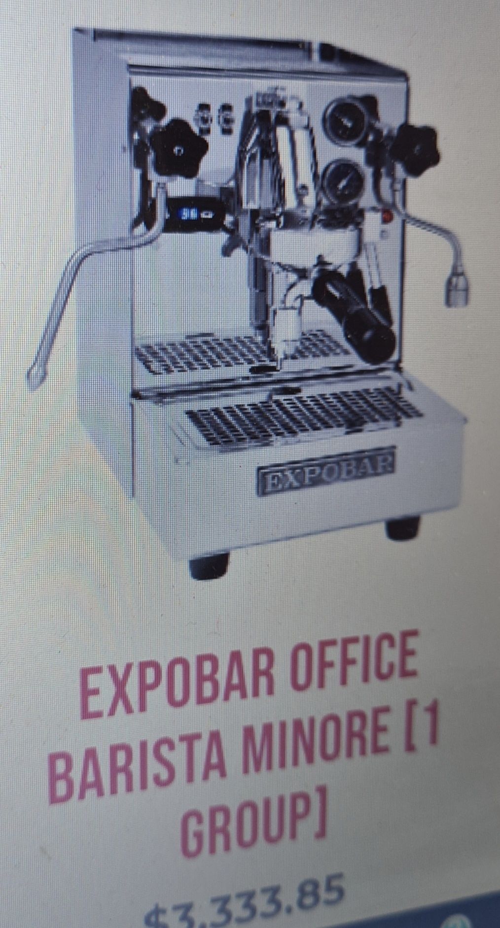 Espressor cafea Expobar 1 grup E61