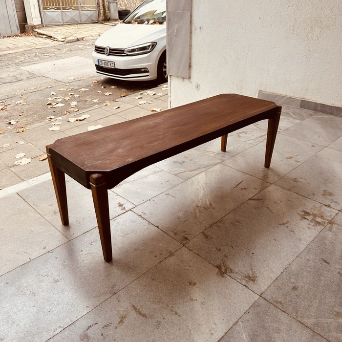 Шведска винтидж пейка / маса – Mid-Century Scandinavian дизайн