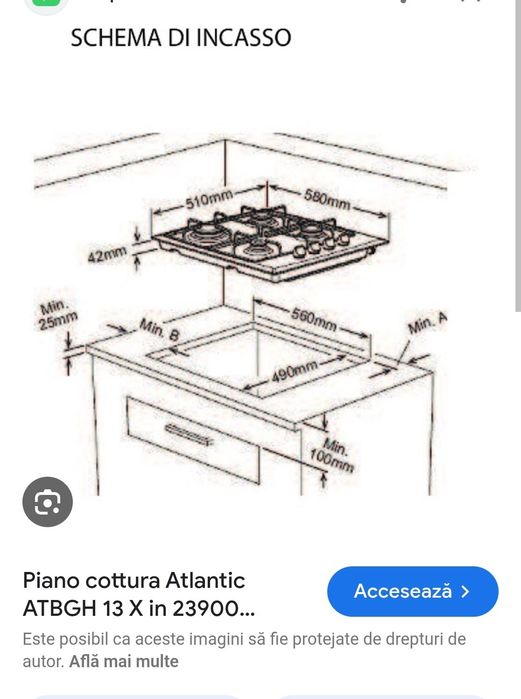 Plita pe gaz cu 4 ochiuri sigilata