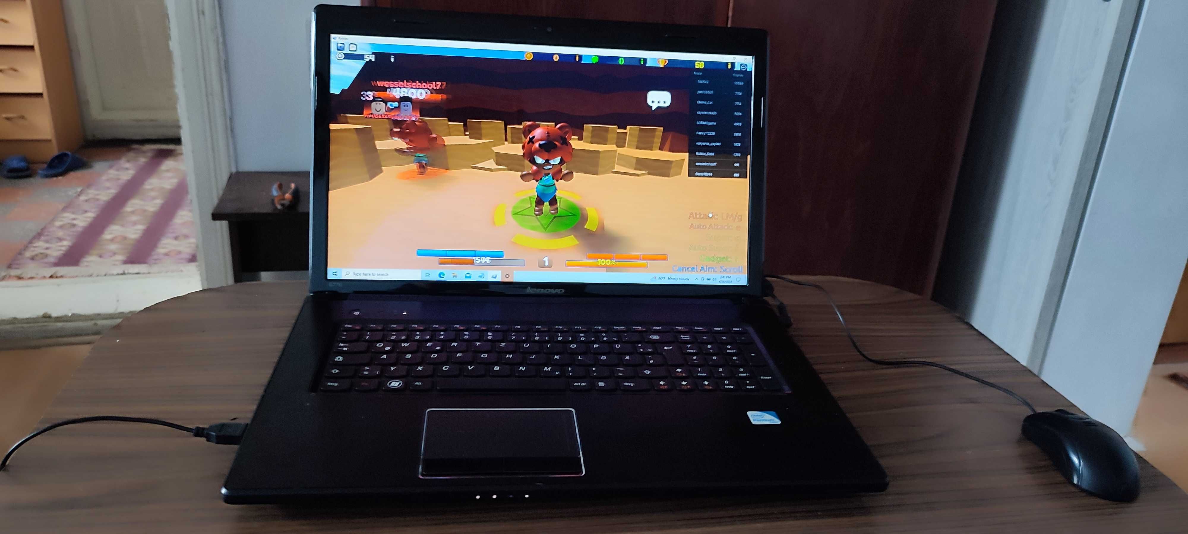 Joacă ROBLOX pe Laptop LENOVO/Ecran mare 17,3/Procesor i5/6Gb DDR3