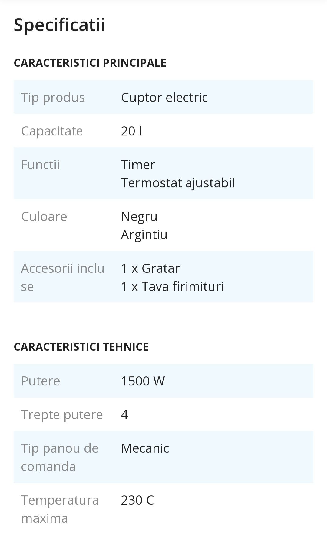 Cuptor electric Severin