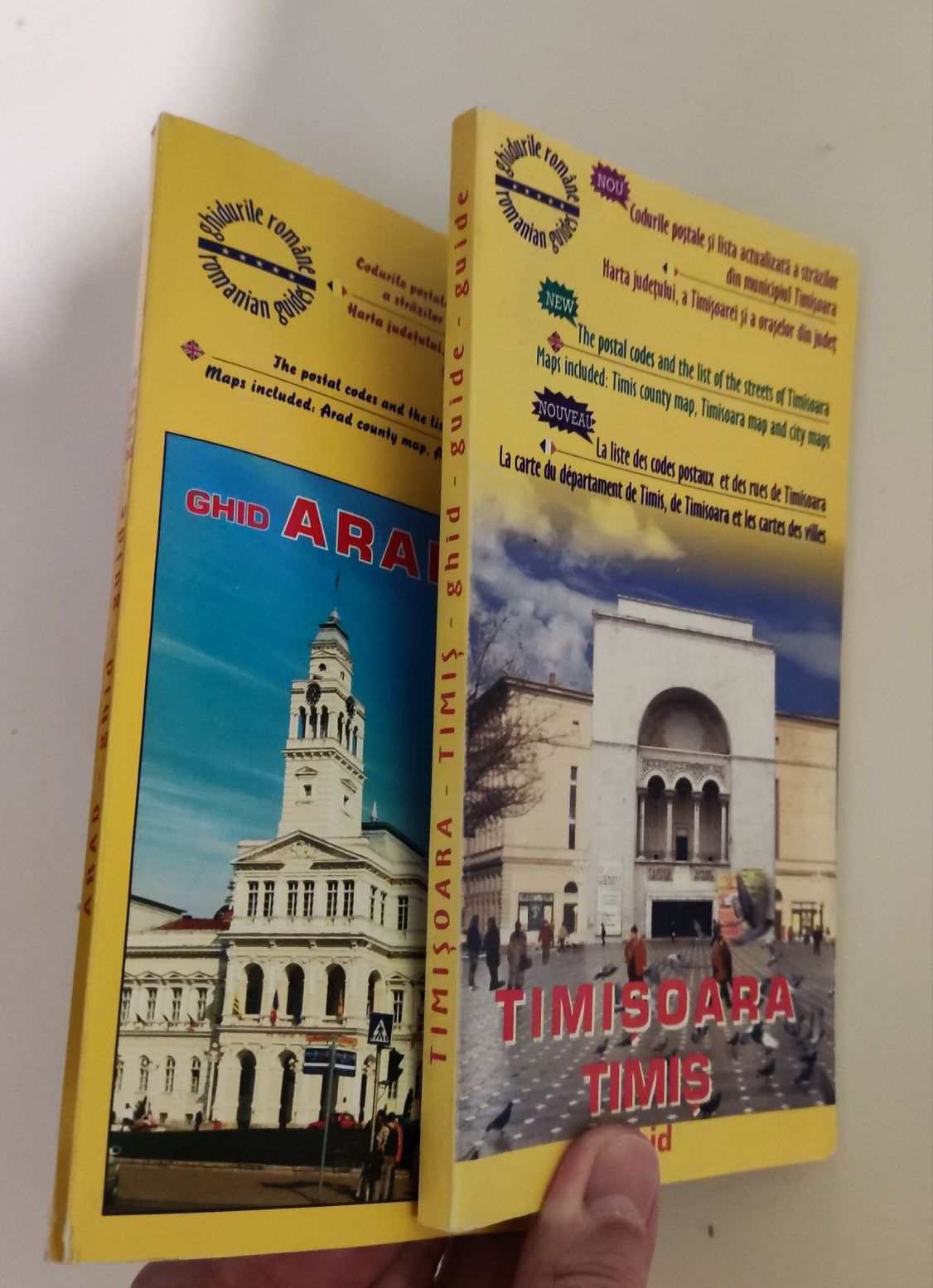 Ghiduri orașe Timișoara și Arad, 30 lei ambele
