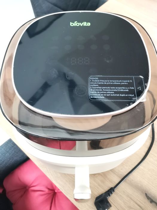 Friteuză Biovita cu aer cald / Air fryer, SUPREMA, 6L, amestecare auto