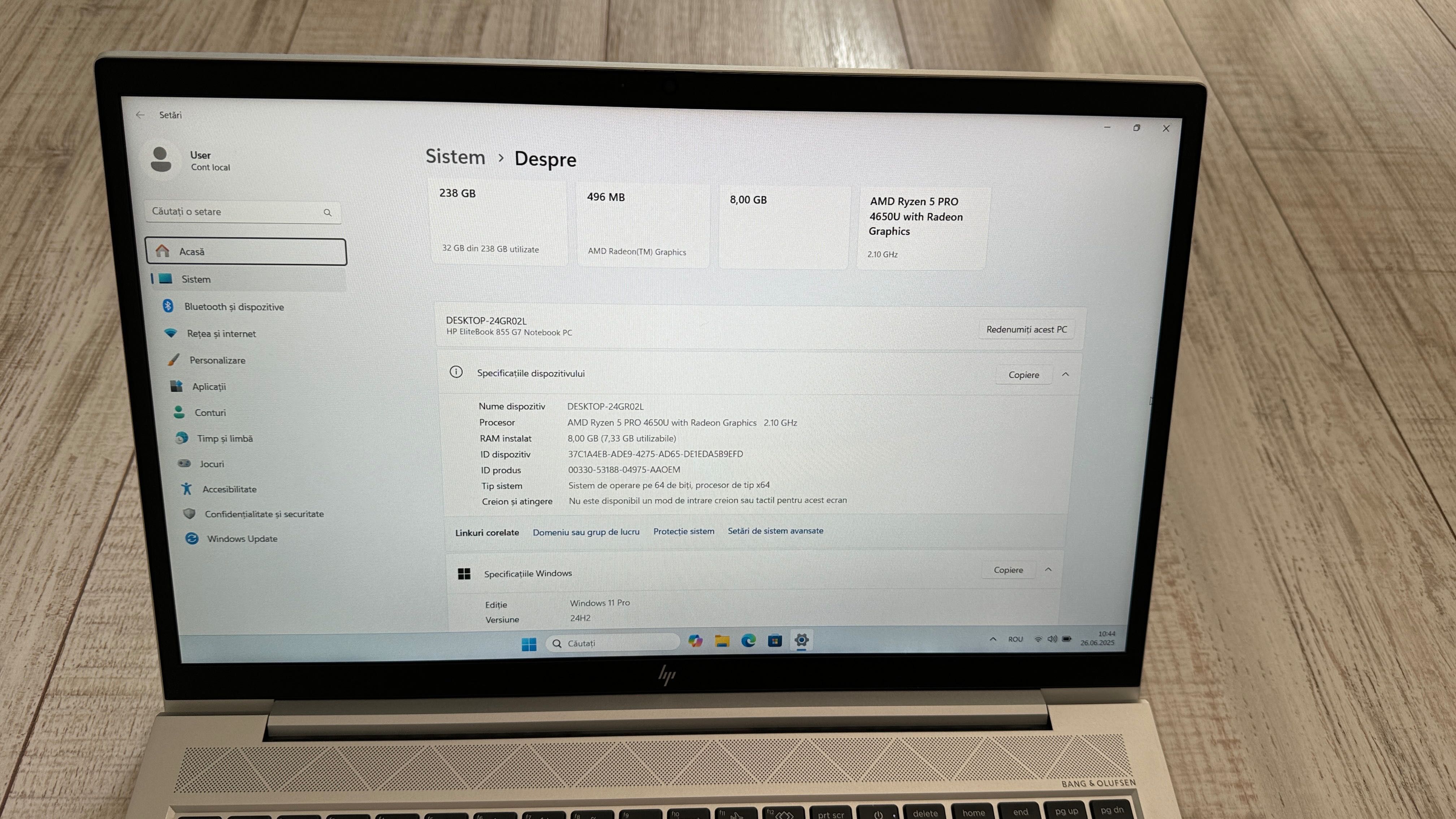 Laptop HP Elitebook 855