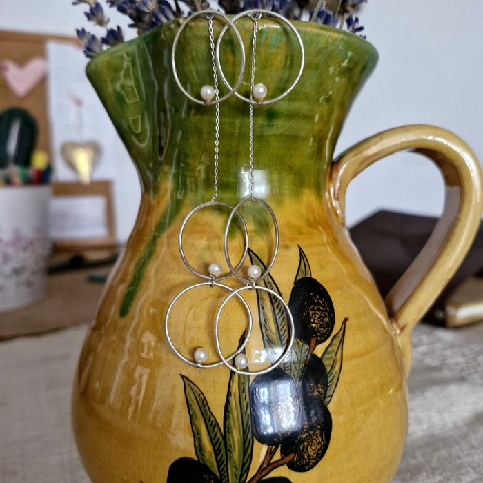 Cercei din argint Alexandra Nacu