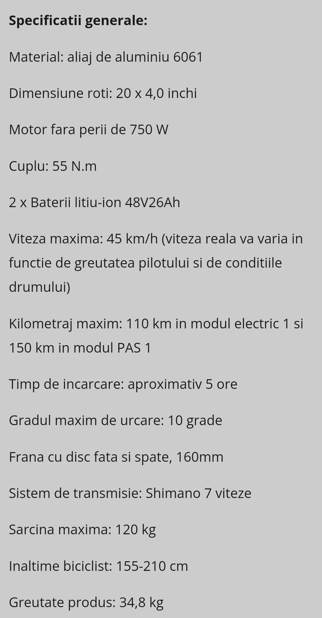 Bicicletă electrică Engwe M20 2 baterii 45kmh raza 150km garanție