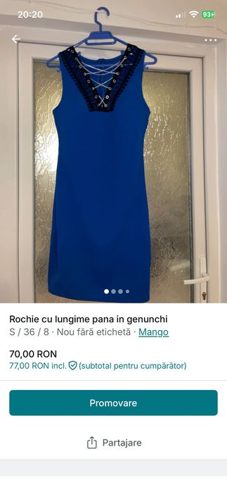 Rochie lungă până în genunchi