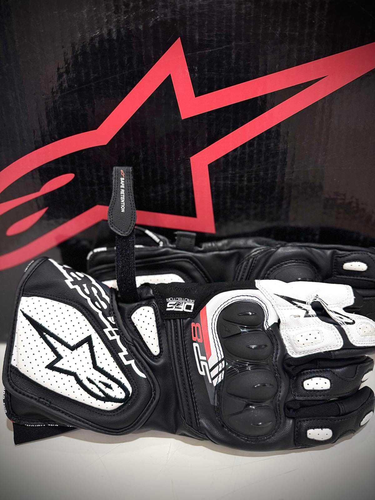 НОВИ Кожени Мото Ръкавици Alpinestars SP-8 V3 размери Л ХЛ