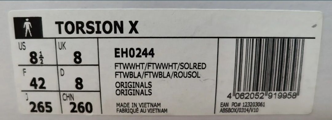 Vând /schimb Adidas Torsion X mărimea 41 1/3 (26cm)