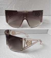 Versace Мъжки Дамски слънчеви очила маска черни бели розови VE 4393