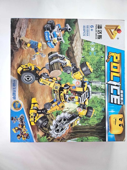 Set constructie, tip lego, Politia padurii - 2 IN 1