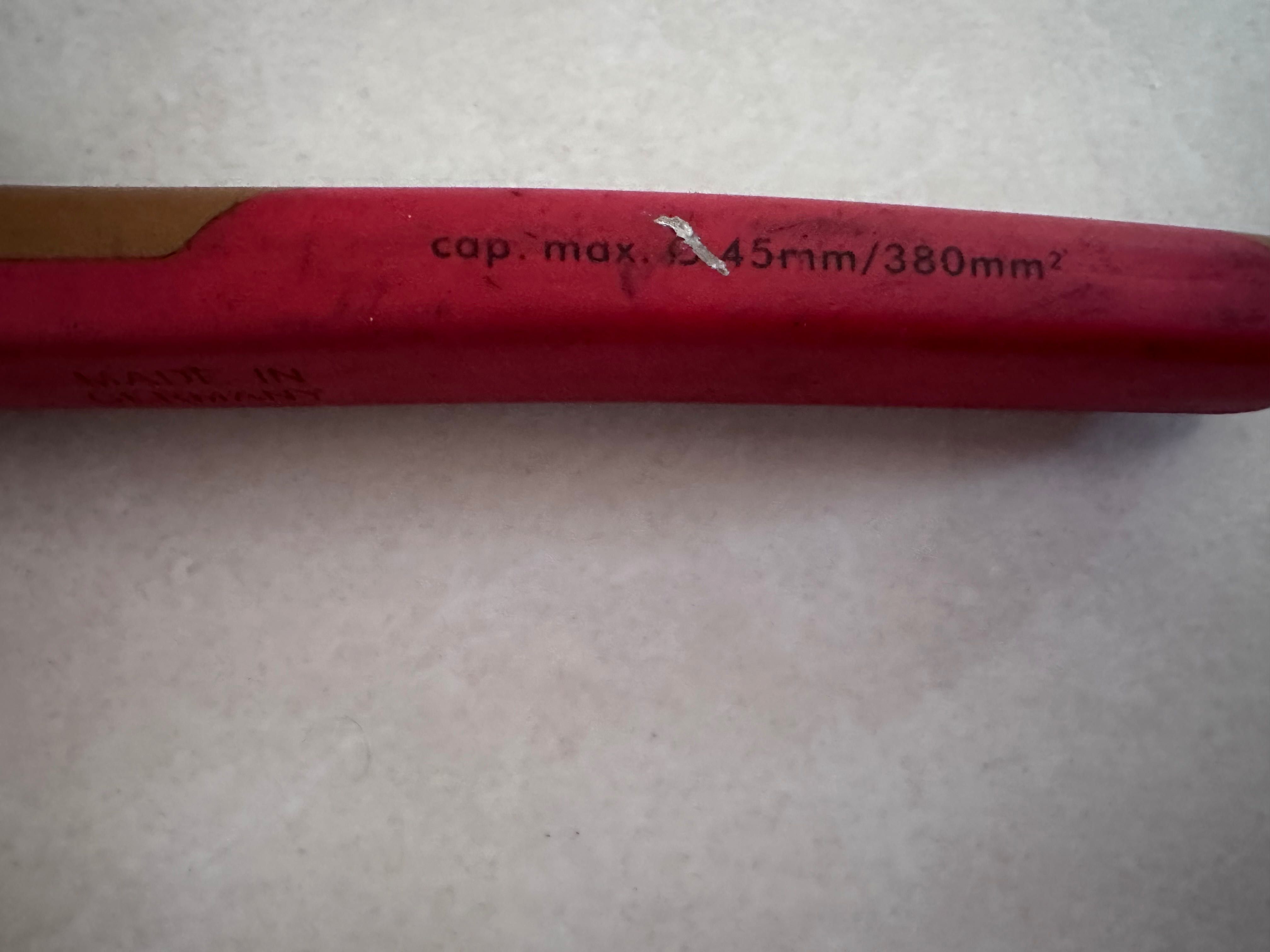 KNIPEX Ножица за кабели с тресчотка 380 мм2 / ф.45 мм