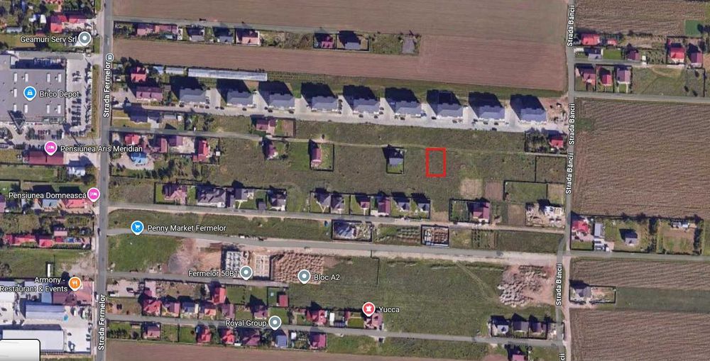 Teren intravilan zona Fermelor 504mp
