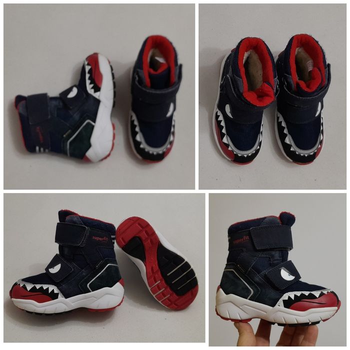 Ghete iarna, cizme zăpadă Super Fit Gore - Tex, piele naturală, nr. 25